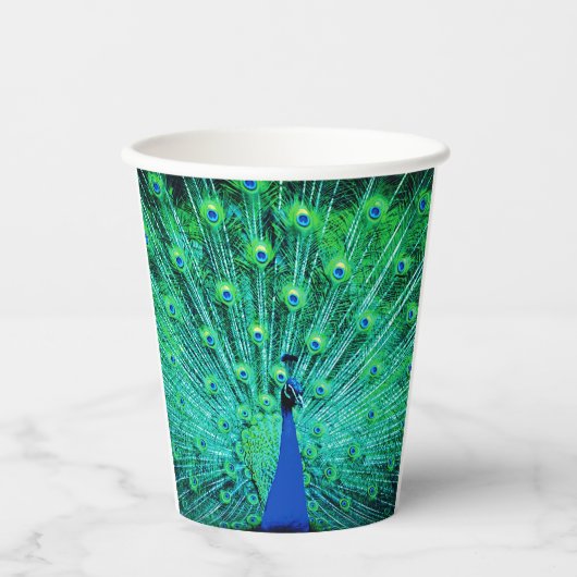 Peacock Papieren Bekers (Voorkant)