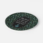 Peacock Papieren Bordje (Gekanteld)