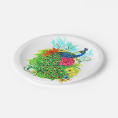 Peacock Papieren Bordje (Gekanteld)