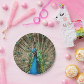 Peacock Papieren Bordje (Feest)