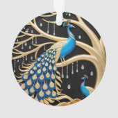 Peacock Paradise Acryl Ornament (achterkant)