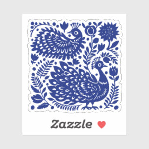 Peacock Paradise Sticker