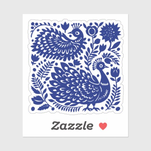 Peacock Paradise Sticker (Vel)