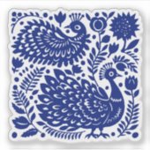 Peacock Paradise Sticker (Voorkant)