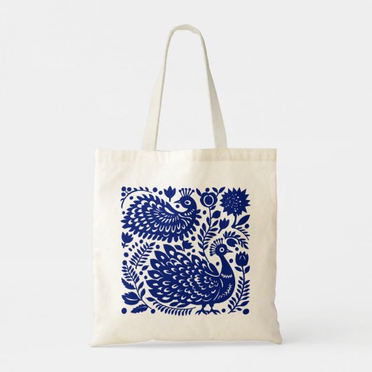 Peacock Paradise Tote Bag (Achterkant)