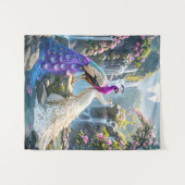 Peacock Paradise Wandkleed (Voorkant (horizontaal))