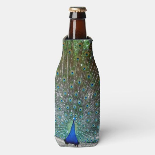 Peacock Party Bottle Cooler (Fles Voorkant)