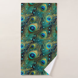 Peacock Passion Sierkussen Badhanddoek