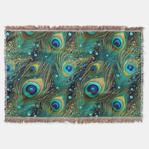 Peacock Passion Sierkussen Deken