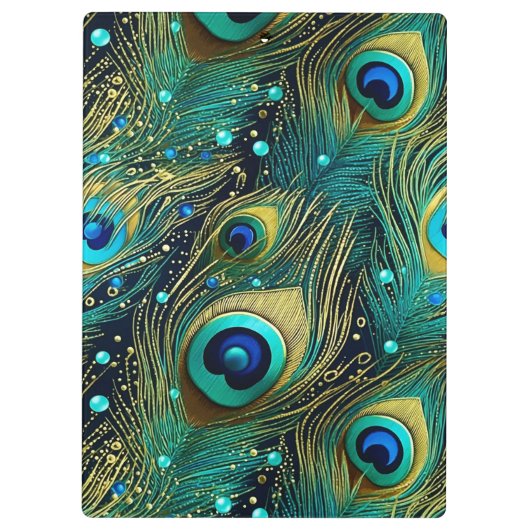 Peacock Passion Sierkussen Klembord (Achterkant)