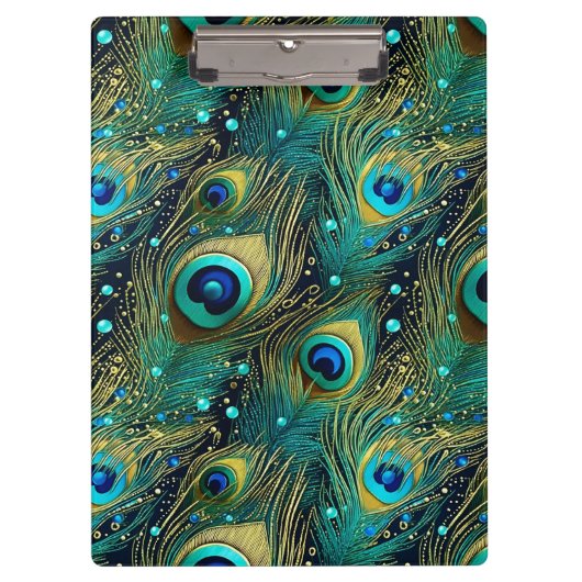 Peacock Passion Sierkussen Klembord (Voorkant)