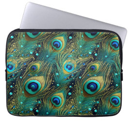 Peacock Passion Sierkussen Laptop Sleeve