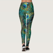 Peacock Passion Sierkussen Leggings (Achterkant)