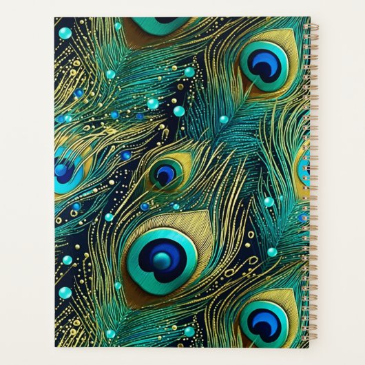 Peacock Passion Sierkussen Planner (Achterkant)