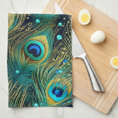 Peacock Passion Sierkussen Theedoek (Quarter Fold)