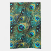 Peacock Passion Sierkussen Theedoek (Verticaal)