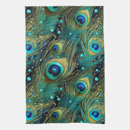 Peacock Passion Sierkussen Theedoek