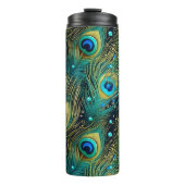 Peacock Passion Sierkussen Thermosbeker (Voorkant)