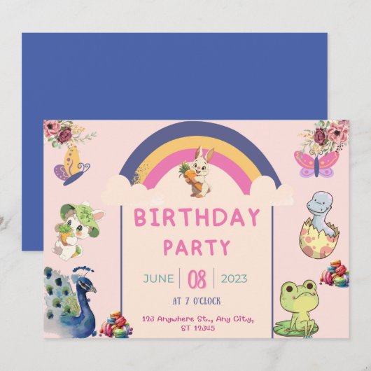 Peacock Patina en mooie dieren verjaardag Kaart (Voorkant / Achterkant)