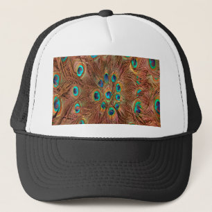 Peacock patroon Achtergrond Trucker Pet