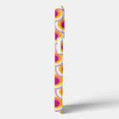 Peacock patroon gele roze naam Case-Mate iPhone case (Achterkant / Rechts)