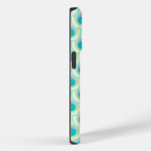 Peacock patroon mint aqua green Case-Mate iPhone case (Achterkant / Rechts)