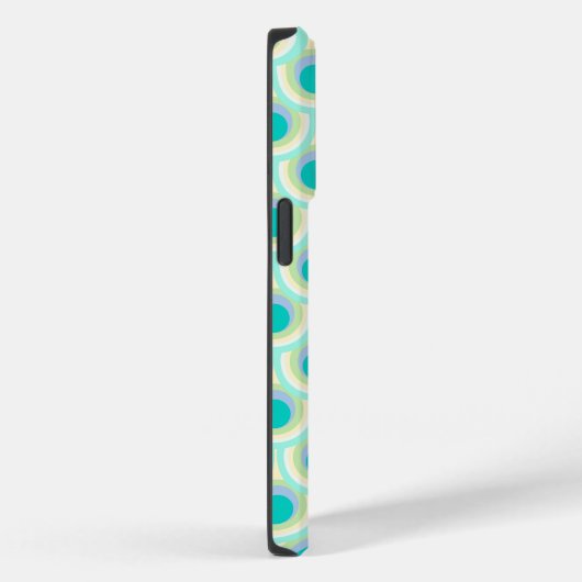 Peacock patroon mint aqua green Case-Mate iPhone case (Achterkant / Rechts)