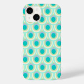 Peacock patroon mint aqua green Case-Mate iPhone case (Achterkant)