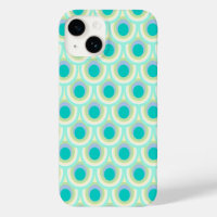Peacock patroon mint aqua green