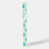 Peacock patroon mint aqua green Case-Mate iPhone case (Achterkant / Links)