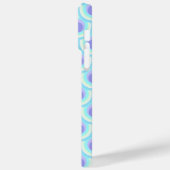 Peacock patroon paarse blauwe naam Case-Mate iPhone case (Achterkant / Links)