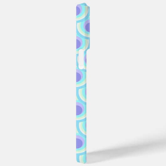 Peacock patroon paarse blauwe naam Case-Mate iPhone case (Achterkant / Rechts)