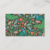 Peacock Pattern Blauwgroen Enclosure Kaart (Achterkant)