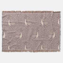 peacock pattern deken