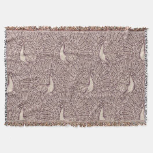 peacock pattern deken (Voorkant)