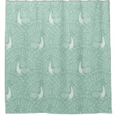 peacock pattern douchegordijn (Voorkant)