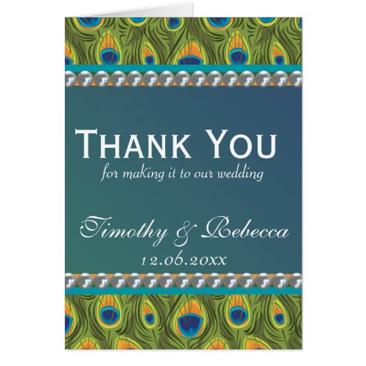 Peacock Pattern en Pearls (Voorkant)