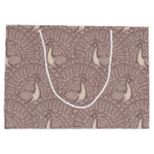 peacock pattern groot cadeauzakje (Achterkant)
