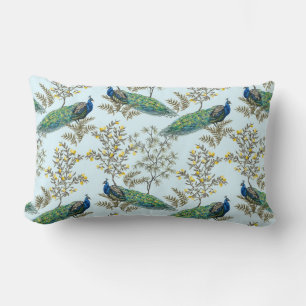  Peacock Pattern Lumbar Pillow Kussen
