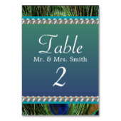 Peacock Pattern met Pearls Kaart (Voorkant)