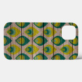 Peacock Pattern on Wood iPad Mini Retina Case (Achterkant (horizontaal))