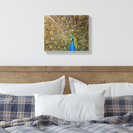 Peacock Pattern Peacock Artwork Painting Animal Ar Canvas Afdruk (Insitu (Slaapkamer))