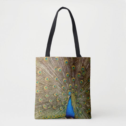 Peacock Pattern Peacock Artwork Painting Animal Ar Tote Bag (Voorkant)