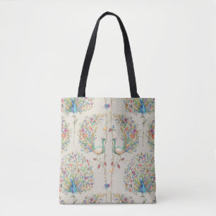 Peacock Pattern, prachtige tropische Floral Tote Bag