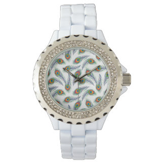 Peacock Pattern Print Watch Horloge