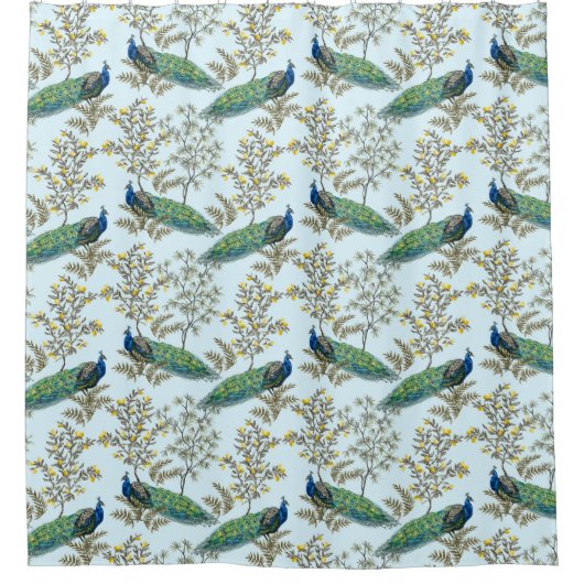 Peacock Pattern Shower Curtain Douchegordijn (Voorkant)