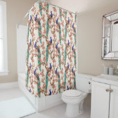 Peacock Pattern Shower Curtain Douchegordijn (In situ)
