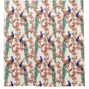 Peacock Pattern Shower Curtain Douchegordijn