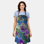Peacock Peacocks Birds Trendy Chic Apron Schort (Gedragen)