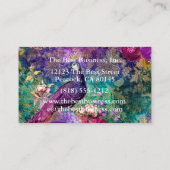 Peacock Peacocks Colorful Visitekaartjes (Achterkant)